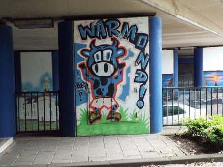 Graffitikunst Spoortunnel Warmond